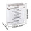 (White)Portable Weekly 7 Days Pill Box Colorful Design Stackable 4 Times A Day Medicine Storage Dispenser Plastic Pill Organizer Boxes 1