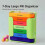 (White)Portable Weekly 7 Days Pill Box Colorful Design Stackable 4 Times A Day Medicine Storage Dispenser Plastic Pill Organizer Boxes 2