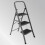 Futura 3 Step Grey Ladder Heavy Duty Folding Stool 13