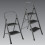 Futura 3 Step Grey Ladder Heavy Duty Folding Stool 14