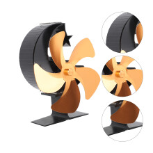 Ultra Quiet 5-Blade Aluminum Wood Burner Fan for Heating & Camping
