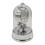 Retro Plastic Desk Clock Antique European Decorative-Silver 1