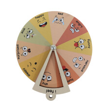 Roue de contrôle des émotions en bois pour enfants pour une-S