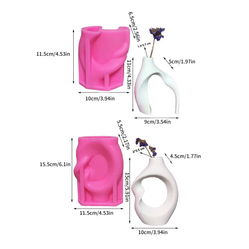 2 pièces faits à la main vos propres Vases avec ensemble-costume 2