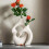 2PCS Elegant Abstract Vase Molds Silicone Texture Silicone-suit 6