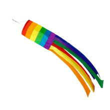 Drapeau coupe-vent en colonne arc-en-ciel, tentures d'extérieur,