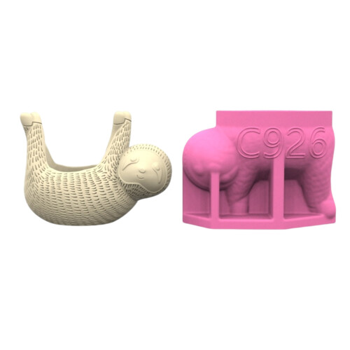 Multipurpose Silicone Pots Mold Sloths Shape for Handcrafted