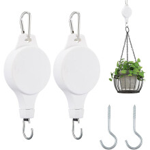 Innovativo gancio retrattile per piante con carrucola, facile da raggiungere per le tue esigenze di giardinaggio, supporta un gancio per piante