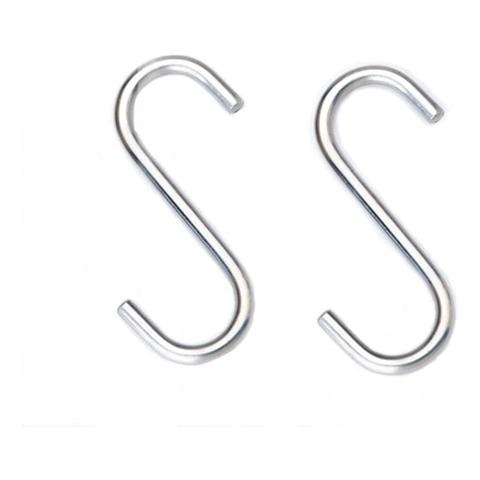 Stylish Stainless Steel S Hooks, Perfect For Your Home And Office Organization, Multipurpose Hanging Solutions, Anti-Rust Guarantee For Longevity, 10 9399812438622