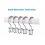 Innovative Shower Curtain Hooks, Satin Nickel Double Glide Hooks with NeverRust Technology, 12-Pack Bathroom Essentials 3