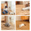 Practical Straw Pad Straw Braided Area Rug for Office-100cm 2
