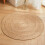 Practical Straw Pad Straw Braided Area Rug for Office-100cm 7