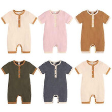 (12-18 Months) Newborn Baby Stripe Bodysuit Romper Infant Boy Girl Jumpsuit Casual Clothes
