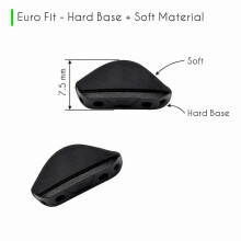 (Hard Base Nose Pads - Euro Fit) hdhut SOFT Silicon Nose Pads for-Oakley Twenty XX 2012 Sunglasses