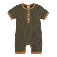 (6-12 Months) Newborn Baby Stripe Bodysuit Romper Infant Boy Girl Jumpsuit Casual Clothes