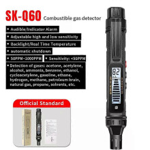 Snakol SK-Q60 Gas Leakage Detector Combustible Natural Co2 Alcohol LPG Methane Analyzer Rechargeable Buzzer Alarm PPM LEL Tes