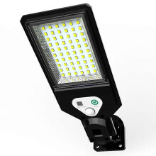 (ZX-YT-LD-500W-YK) Dimmable Solar Remote Control LED Courtyard Wall Lamp 3 Light Modes Human Body Induction Garden Terrace Garage Door Street Lamp