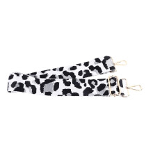 Lederne Nylon verstellbarer einzelner Schultergurt für Messenger-Tasche, Silber-Grau