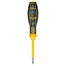 (Word Yellow) B18 Electrician Tester Pen High Torque Multi-Functional Screwdriver Reusable Neutral Line Detection Tool for Home Office