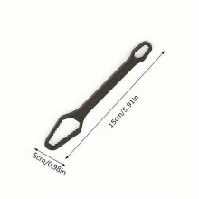 (Black) 1PC Multipurpose 5mm Thick Torx Wrench, Wrench Mouth Size 3-17mm