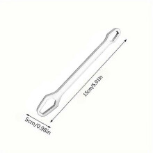 (Silver) 1PC Multipurpose 5mm Thick Torx Wrench, Wrench Mouth Size 3-17mm