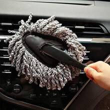 Pano de microfibra para limpeza externa do seu carro, com cabo retrátil e ponta de microfibra macia que não deixa marcas.