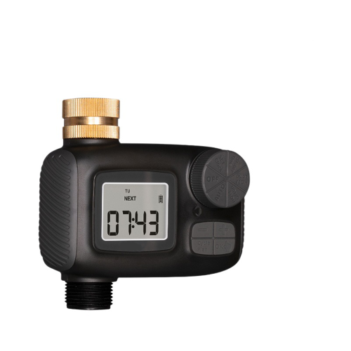 Watering Timer with Brass Inlet, Programmable Watering Programs Automatic Watering Systems for Efficient Garden Hose Management, Sprinkler Timer with 2
