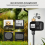 Watering Timer with Brass Inlet, Programmable Watering Programs Automatic Watering Systems for Efficient Garden Hose Management, Sprinkler Timer with 5