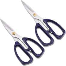 Lâminas revestidas de titânio, cabos com pegada confortável, design ergonômico para uma experiência de corte perfeita, pacote com 2 unidades,