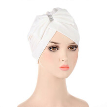 (07# White)Muslim Women Hijab Chemo Cap Turban Hat Headwrap Scarf Bonnet Hair Loss Beanies