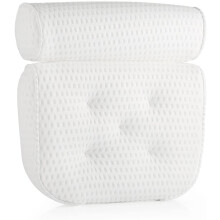 Luxurious Comfort and Support Bath Pillow, Breathable 3D Mesh Fabric, Ideal for Women's Relaxing Home Spa Moments