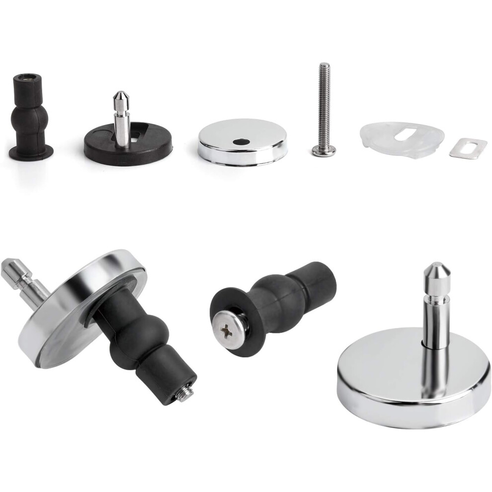 Toilet Seat Fastener, Zinc Alloy Hinges With Expansion Upon Tightening, Material Reliable, Easy Installation, Quick Release Design, Suitable For Most 9128293196376