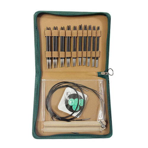 Ensemble d'aiguilles à tricoter circulaires multifonctions,