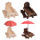 Squirrels Mouses Feeding Table Cage-log color Without umbrella 2