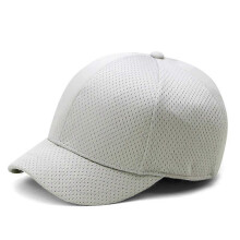 (Light Grey) Men Women Short Brim Hat Mesh Breathable Baseball Cap Summer Outdoor Adjustable