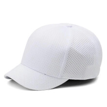 (White) Men Women Short Brim Hat Mesh Breathable Baseball Cap Summer Outdoor Adjustable
