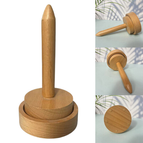 Rotating Yarn and Thread Holder Rotating Yarn Spool Holder Wood 1
