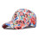 (Blue)Women Colorful Printed Flowers Baseball Caps Tie Dyed Sequin Sun Hats Strapback 1