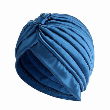 (EYL128#07Teal)Women Chemo Cap Muslim Hijab Turban Hair Loss Beanies Bonnet Hat Head Scarf Wrap