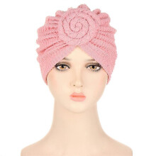 (EED031#04Pink)Women Chemo Cap Muslim Hijab Turban Hair Loss Beanies Bonnet Hat Head Scarf Wrap