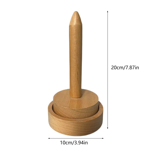 Rotating Yarn and Thread Holder Rotating Yarn Spool Holder Wood 2