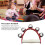 5-Bells Wrist Shaking Bell - Red, Wooden Handle 4