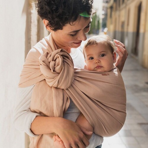 Porte-bébé BOBA Ring Sling em linho PEONY - BOBA
