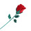 Elegant Simulation Rose Knitted Rose for Table Home-Red 1