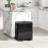 Homcom HOMCOM 2 x 20L Dual Rubbish Bin Kitchen Bin for Recycling and Waste, Black 1