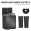 Homcom HOMCOM 2 x 20L Dual Rubbish Bin Kitchen Bin for Recycling and Waste, Black 7