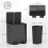 Homcom HOMCOM 2 x 20L Dual Rubbish Bin Kitchen Bin for Recycling and Waste, Black 3