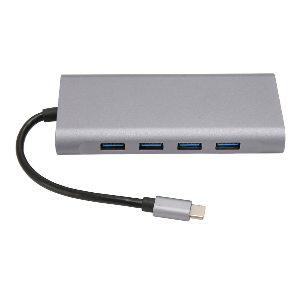 Wide Application Usb Hub 11 In 1 Docking Station With 4K Hdmi Vga Ethernet Sd Tf Reader Aux Port And 100W Pd Charging Port High Speed Data Transfer Mu 9147006920732