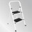 Futura 2 Step White Ladder Heavy Duty Folding Stool 15