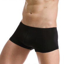 (M(60-66cm))Men's Seamless Boxer Briefs Ultra Thin Sexy Transparent Ice Silk Ice Silk Undies